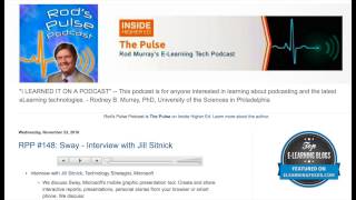 RPP #148 Sway - Interview with Jill Sitnick (Screencast)