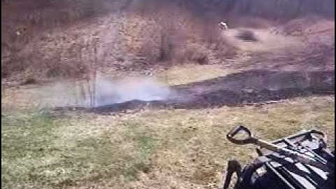 Shooting an explosive target. KaBOOM!