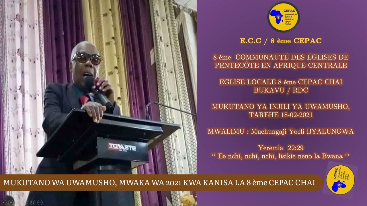 Mch. Yoeli Byalungwa, mukutano ya uwamusho, tarehe 18-02-2021