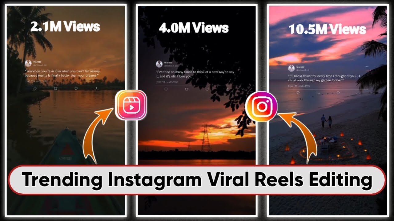 How To Edit Tweet Videos For Instagram Reels In 2023 || Viral Tweet Reels Video Kaise Banaye