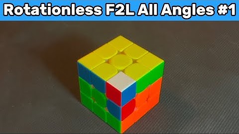 How To Solve This F2L Case Rotationless From All Angles (#1) #f2ltips