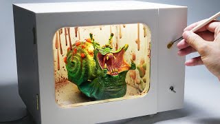 Diorama of Predator Snail in the Microwave Oven / Polymer Clay