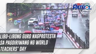 Libo-libong guro nagprotesta sa pagdiriwang ng World Teachers’ Day