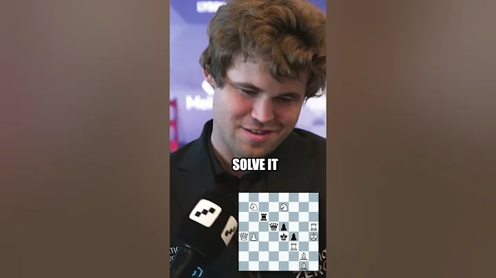 Magnus Carlsen Solves VERY HARD CHESS PUZZLE - CHECKMATE in 2 Moves