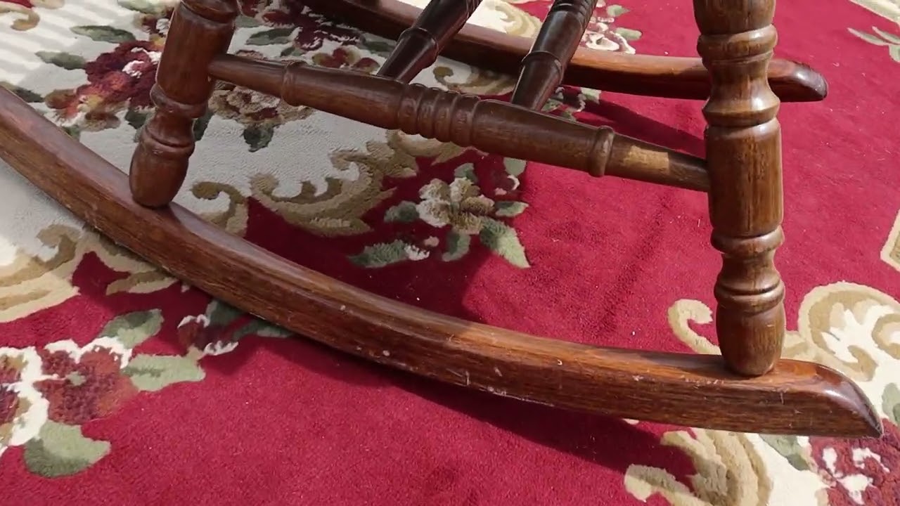 Rocking Chair with a Pressed Back