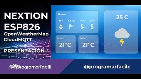Cómo hacer una estación meteorológica con pantallas Nextion y ESP8266