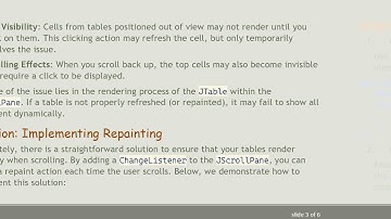 Fixing JTable Visibility Issues in Java Swing with Dynamic Content
