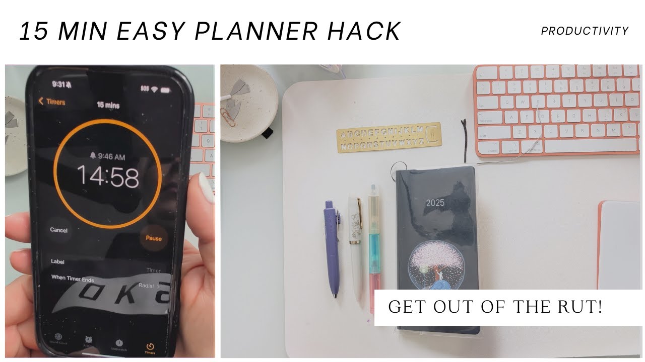 Do this if you're stuck in a planner RUT