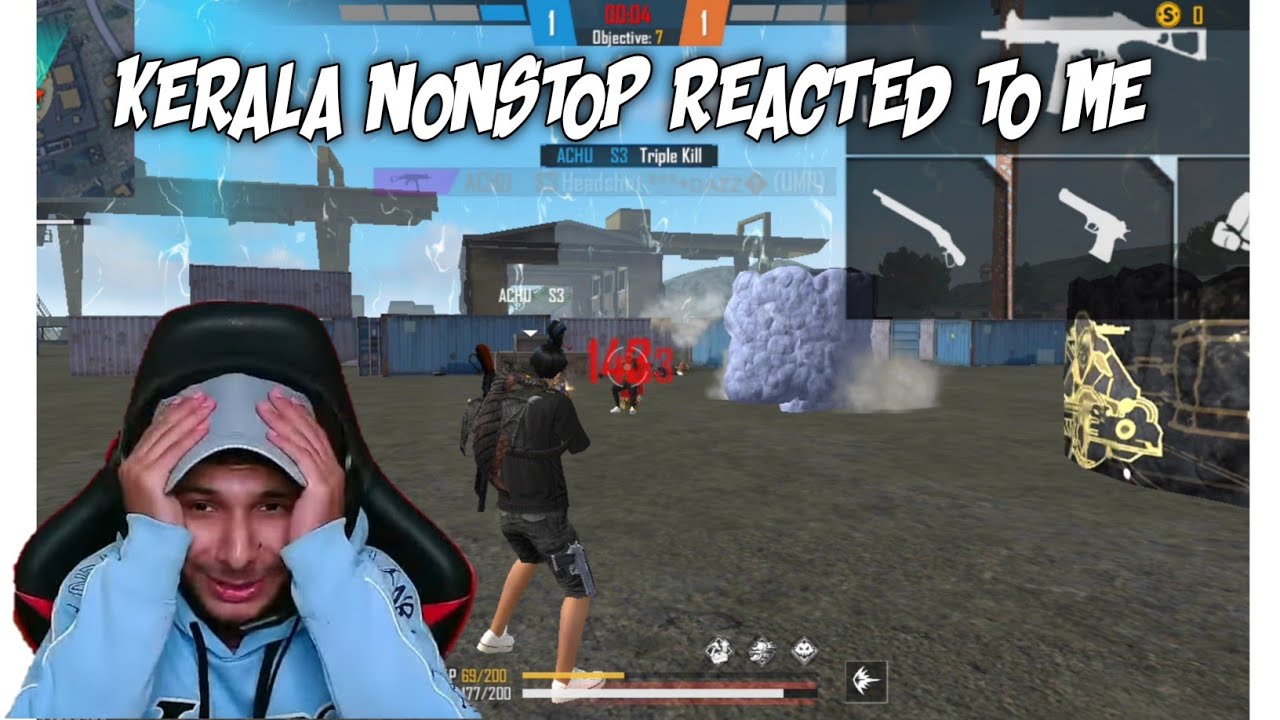 KERALA NONSTOP GAMING REACTED TO ME