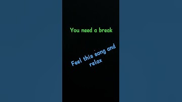 Thumbnail of You need a break. Feel this song 😌