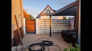 Aufbau Biolit Gartenmauer Timelapse