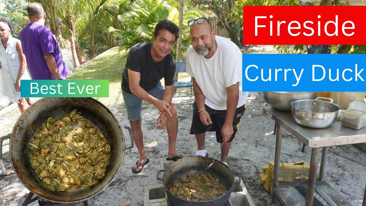 The Tastiest Fireside Curry Duck Ever / Pepper Curry Duck / Curry Duck Recipe.