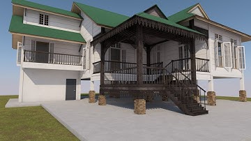 Archicad training modern tradisional house 3D modelling part 3