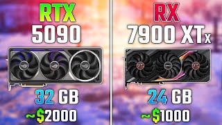 Rtx 5090 Vs Rx 7900 Xtx Test In 7 Games