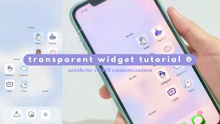 iphone xs max transparent widget tutorial 🪷 | fast and easy tutorial