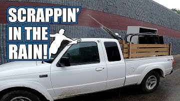 Dumpster Diving For Scrap Metal in the Rain