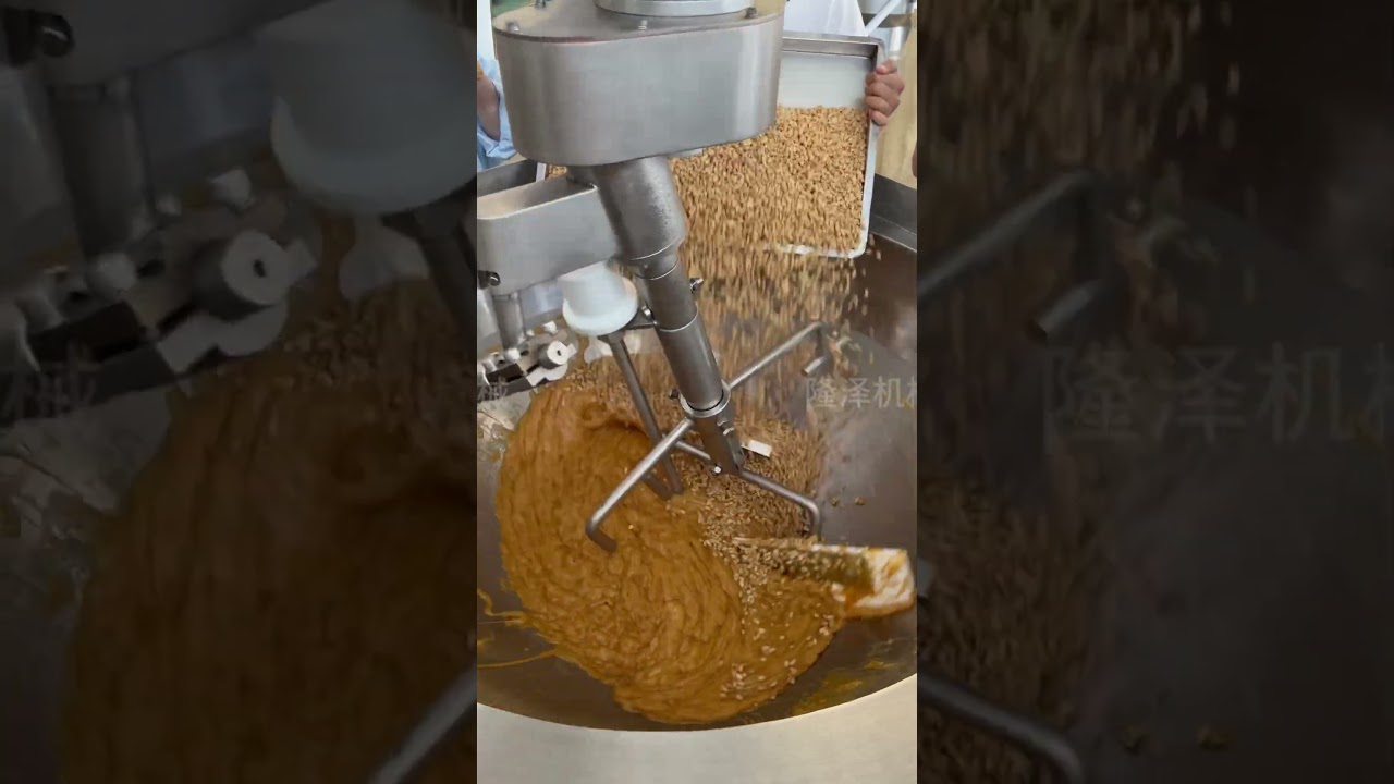 Factory-Perfect Peanut Chikki: Even Coating & Crisp Every Batch! | Cooking Mixer Demo 