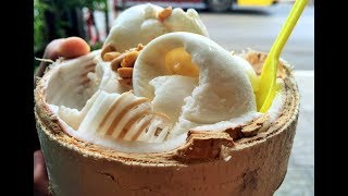 Never Seen Before | Coconut Ice Cream | FAMOUS BANGKOK STREET FOODS | BANGKOK MIDNIGHT STREET FOODS