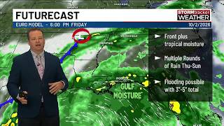 Wet weather returns: Heavy rain and flooding possible this weekend