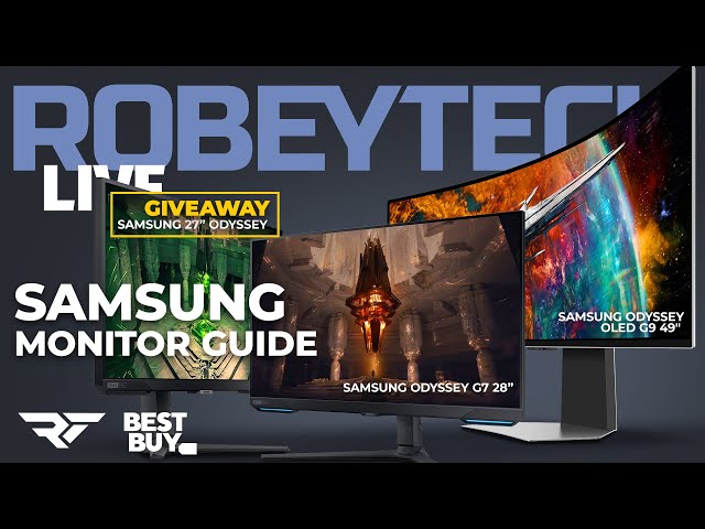 Live Monitor Giveaway + Samsung Monitors -27Odyssey G4, 28