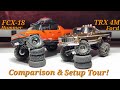 Upgraded Traxxas Trx4m High Trail VS Fms Fcx18 Comparison & Setup Tour!