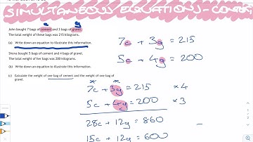 National 5 Maths-Simultaneous Equations in Context