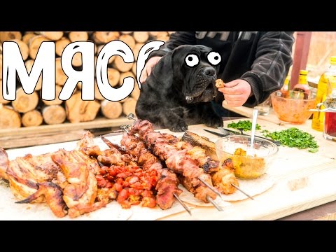 Видео: МНОГО МЯСА! Тесты маринадов и гарниры к шашлыкам.