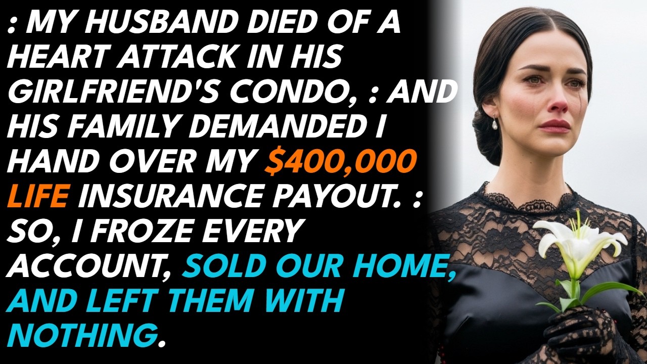 The night my husband died, his mother asked about the life insurance before I'd even cried. Then the detective mentioned the River North condo and the woman named Brittany who'd called 911. These...