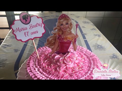 Bolo Barbie cachaceira rsrs, By Andréia Arte em Confeitar