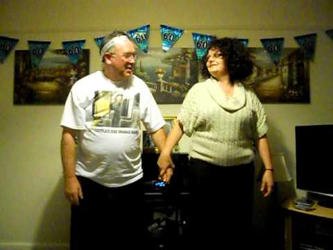 Dad and Lynne dance the 'Woolly Bully' by Sam The Sham & Pharaohs