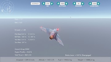 Silantro Unity3D Flight Simulator: Autopilot Flight Test 007