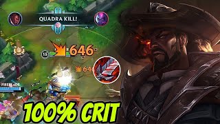 WILD RIFT ADC // BEST LUCIAN IN THE WORLD WITH 100% CRIT BUILD IN PATCH 5.1B GAMEPLAY!