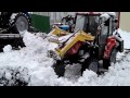 Уборка снега трактором Беларус 320 4