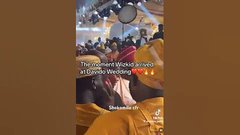 Wizkid at Davido's wedding with Chioma #davido #wedding #chivido2024