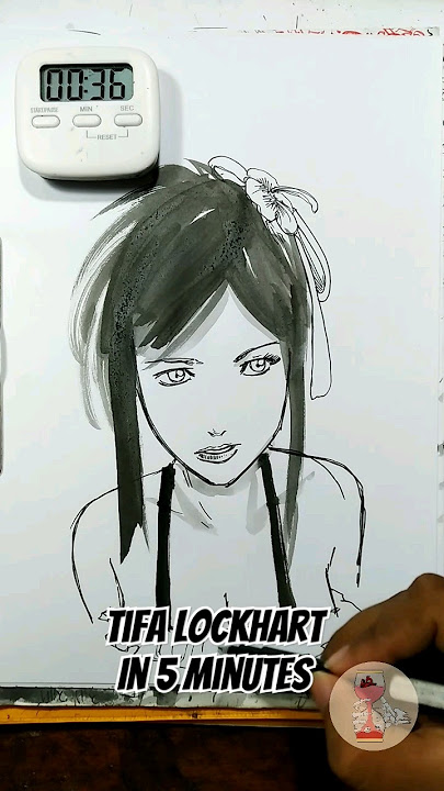 Menyala Abangku! 🔥 Tifa Lockhart Swimsuit in 5 minutes #ffvii #tifa #sketch