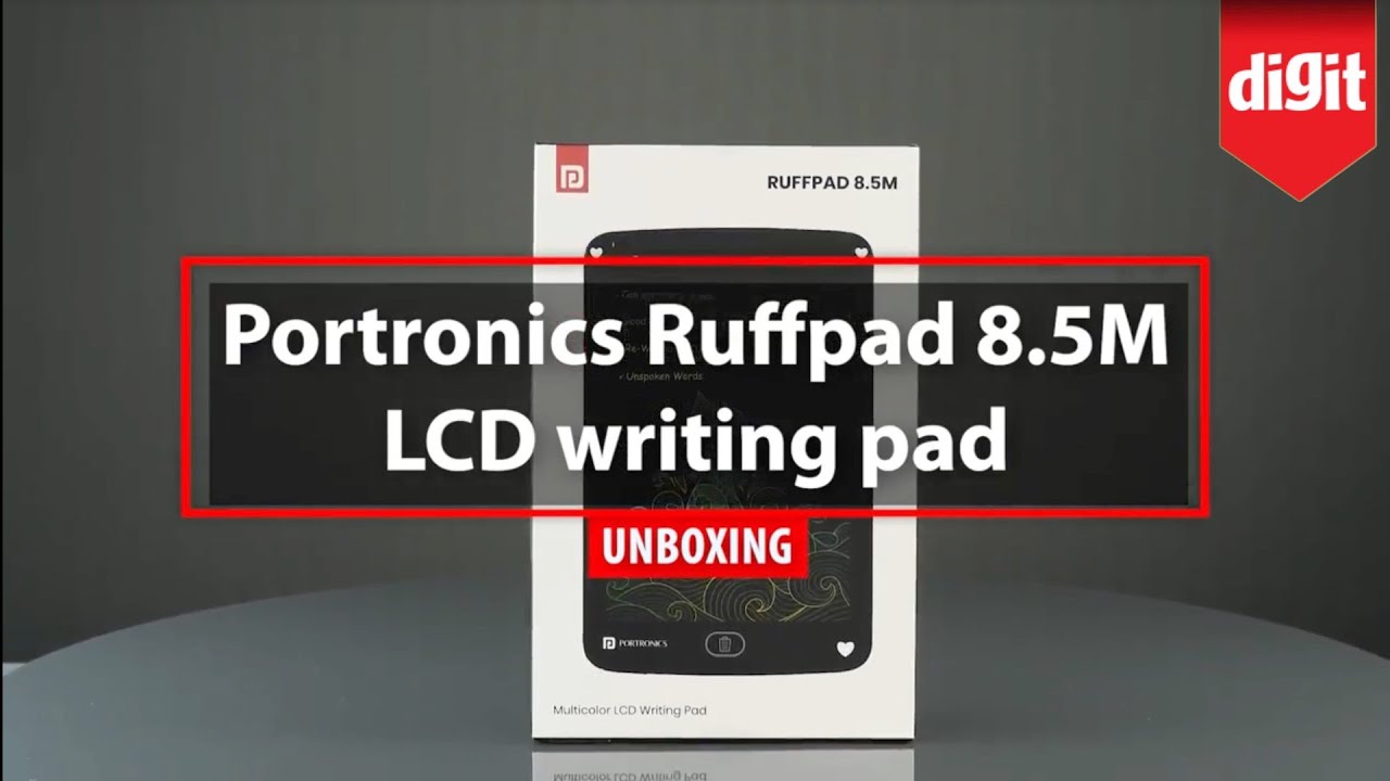 Portronics Ruffpad 8.5M LCD Writing Pad Unboxing - YouTube