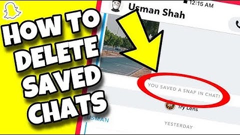 (SOLVED) How To Delete / Unsave the Saved Chats on Snapchat Permanently