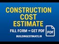 Construction Cost Estimate | Step-by-Step Online Tutorial