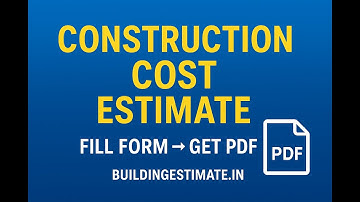Construction Cost Estimate | Step-by-Step Online Tutorial