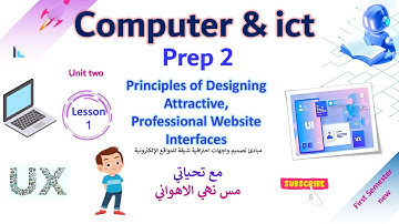 كمبيوتر وتكنولوجيا تانية اعدادي لغات |Website Interfaces  | term 1 | Lesson 1 un 2|  2026 #ict