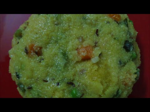 Corn Rava Upma Recipe- Corn Rava Vegetable Upma (with English Sub Title) By Healthy Food Kitchen