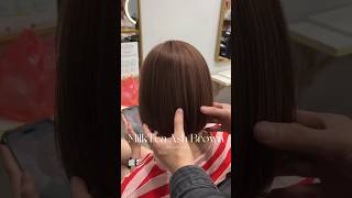 “The milk tea cold brown hair color injects a touch of rebellious charm. ”🧚🏻‍♀️#milkteaashbrown
