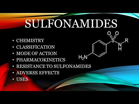 Sulfonamides : chemistry, classification, mode of action, resistance, adverse effect& uses.