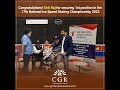 17th national ice speed skating championship 2022  cgr international school  kirti raj