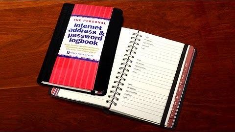Internet Password Logbook -- Never Forget a Password Ever Again!
