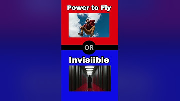 Would you rather ? Fly ✈️ or be invisible 👀? Choose your superpower!  🚀