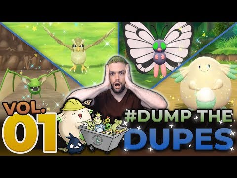 DITCHING SHINY POKÈMON IN LGPE! #DumpTheDupes Volume 1