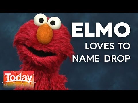 elmo's-hilarious-name-drops-on-today-|-today-show-australia