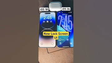 iOS 26 Lock Screen Looks Like the Future! 😱📲 #ios #ios18 #ios26 #apple #shorts