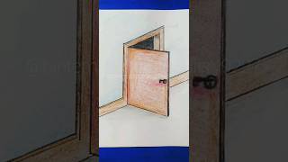 Easy open door drawing tricks /Simple drawing ideas @bintemukhtarartgallery9227